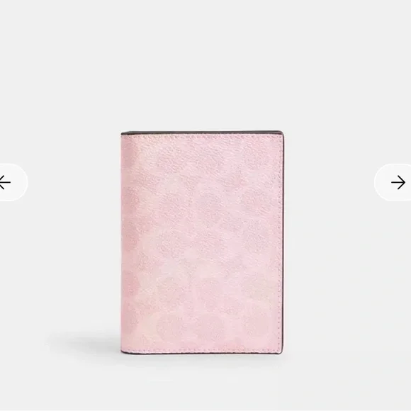 Coach passport holder in powder pink - Picture 1 of 2